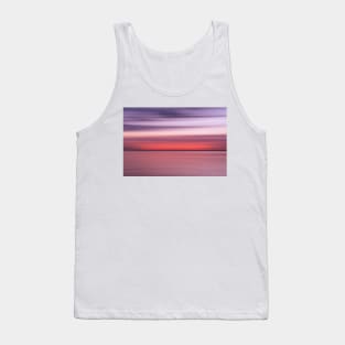 Abstract horizontal background motion blur in pinks and blue hues Tank Top